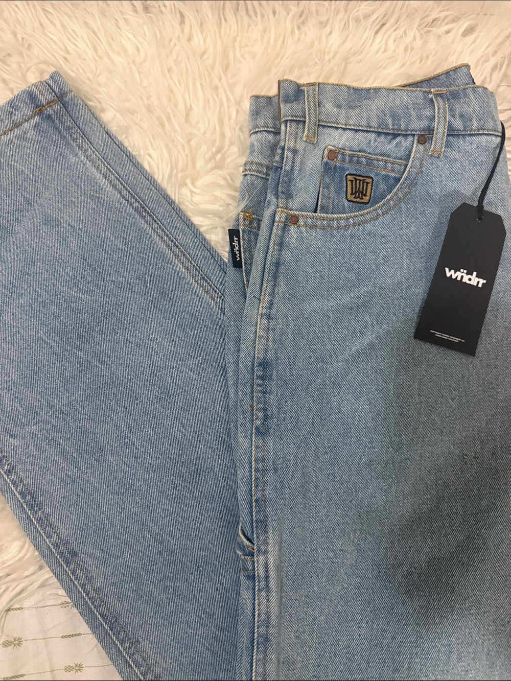 WNDRR Booster Carpenter Jean- Washed Blue